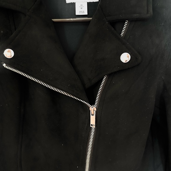 old navy suede black jacket - Picture 3 of 6